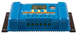Victron Energy BlueSolar 5 Amp Or 10 Amp PWM Charge Controller W/LCD Display & USB -Family Camp Gear Store BlueSolar PWM Charge Controller LCD USB 12 24V 10A front angle 02122.1640017804