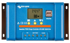 Victron Energy BlueSolar 5 Amp Or 10 Amp PWM Charge Controller W/LCD Display & USB