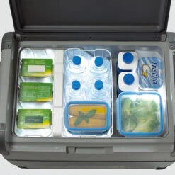 Waeco CFX65DZ Dual Zone 12v Mains Mobile Freezer Cool Box 9 Waeco CFX65DZ Dual Zone 12v Mains Mobile Freezer Cool Box -Family Camp Gear Store CFX65DZ lid open 76609.1476879579