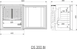 Dometic Silencio DS200 Minicool Mini Fridge 20 Dometic Silencio DS200 Minicool Mini Fridge -Family Camp Gear Store DS200 BI dimension 27 44806.1515085577