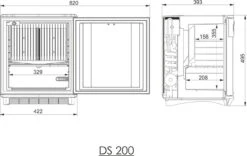 Dometic Silencio DS200 Minicool Mini Fridge 17 Dometic Silencio DS200 Minicool Mini Fridge -Family Camp Gear Store DS200 FS dimension 27 57203.1515085577