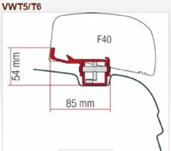 Fiamma F40 VAN Compact Campervan Awning -Family Camp Gear Store F40 Adapter 84929.1621348442