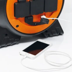 15m Roller Mains Unit Camping Hook Up With LED Light -Family Camp Gear Store MP3767 2 27145.1675088977