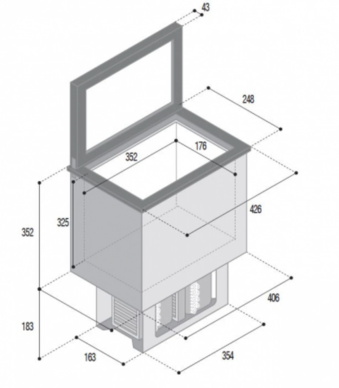 Vitrifrigo TL20 Top Loading Campervan Fridge 4 Vitrifrigo TL20 Top Loading Campervan Fridge - Image 2