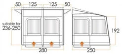 Vango Varkala Connect Caravan Airbeam Awning -Family Camp Gear Store VC280 dims 67225.1508234053.1280.1280 76063.1511266920