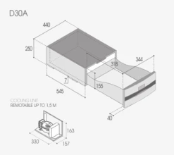Vitrifrigo D30A 12v Compressor Drawer Fridge Freezer -Family Camp Gear Store VFD30A DIMS 29299.1635782962