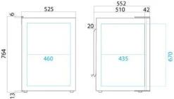 Vitrifrigo C130L 2 Way Boat & Caravan Compressor Fridge 7 Vitrifrigo C130L 2 Way Boat & Caravan Compressor Fridge -Family Camp Gear Store c130L dims 80622.1358340391