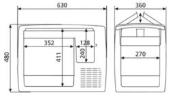 Waeco Coolfreeze CF50 Fridge Freezer Coolbox -Family Camp Gear Store cf50 3 16617.1354789622