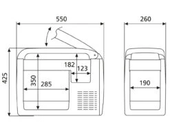 Dometic Waeco CF26 CoolFreeze Portable Coolbox Freezer 12v 24v Mains -Family Camp Gear Store dometic cf26 4 81739.1533721791