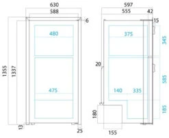 Vitrifrigo DP2600i 12/24v Caravan Compressor Fridge Freezer -Family Camp Gear Store dp2600i dims 14643.1358341205