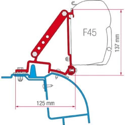 Fiamma F45 Adapter Bracket For Renault Master & Vauxhall Movano