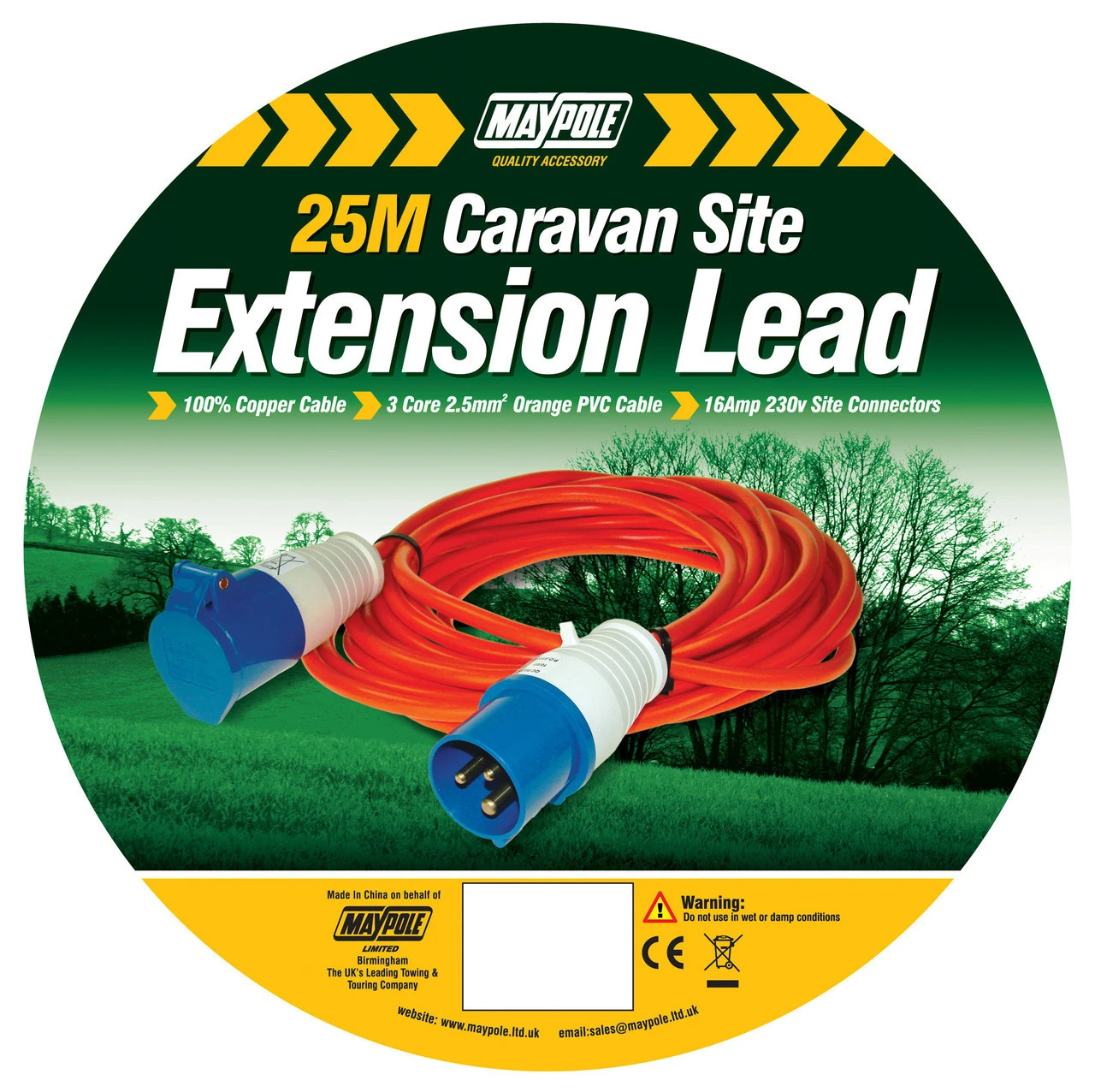 Maypole Camping And Caravan Site Mains Extension Hook Up Leads 5 Maypole Camping And Caravan Site Mains Extension Hook Up Leads - Image 3