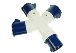 Maypole 3-Way 230v Caravan Site 16 Amp Hook Up Splitter