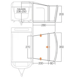Vango Sonoma II 350cm Air Caravan Motorhome Awning 16 Vango Sonoma II 350cm Air Caravan Motorhome Awning -Family Camp Gear Store sonoma ii 350 floorplan 43216.1529575187