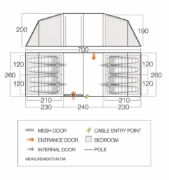 Vango Longleat II 800 XL 8 Person Tent -Family Camp Gear Store vango 800xl family tent 30615.1584614217