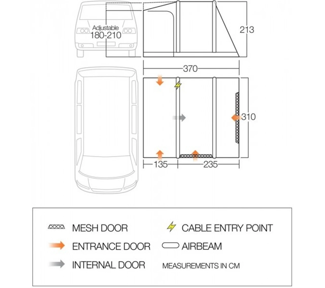 Vango Kela V Drive Away Awning 9 Vango Kela V Drive Away Awning - Image 7