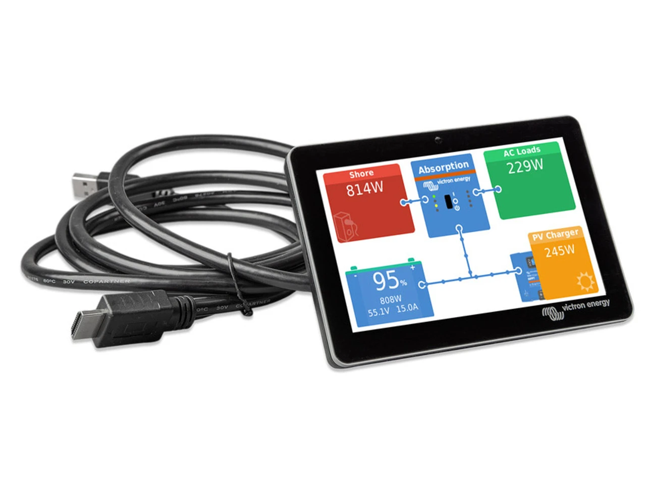 Victron Energy GX Touch 50 Control Panel Display For Cerbo GX 4 Victron Energy GX Touch 50 Control Panel Display For Cerbo GX - Image 2